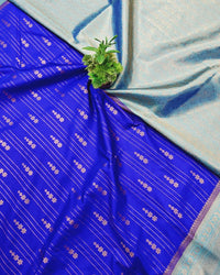 Royal Blue Vairaoosi Softsilk Saree