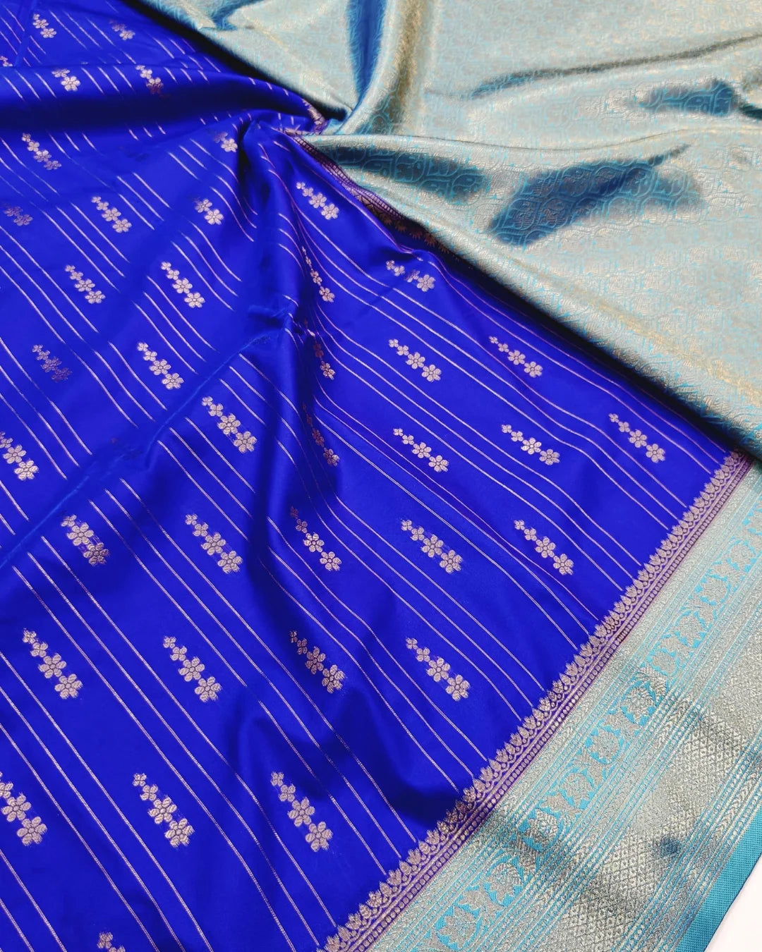 Royal Blue Vairaoosi Softsilk Saree