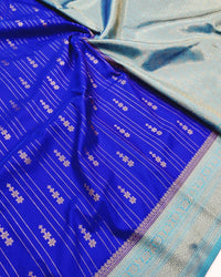 Royal Blue Vairaoosi Softsilk Saree