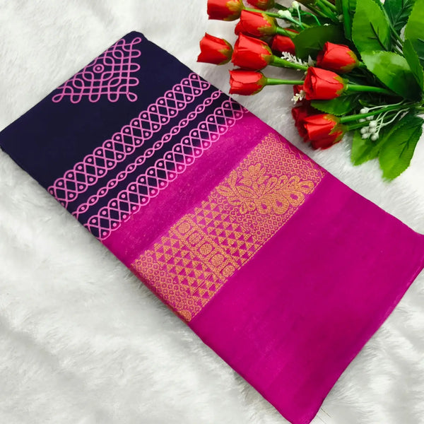 Kolam Design Cotton Sarees