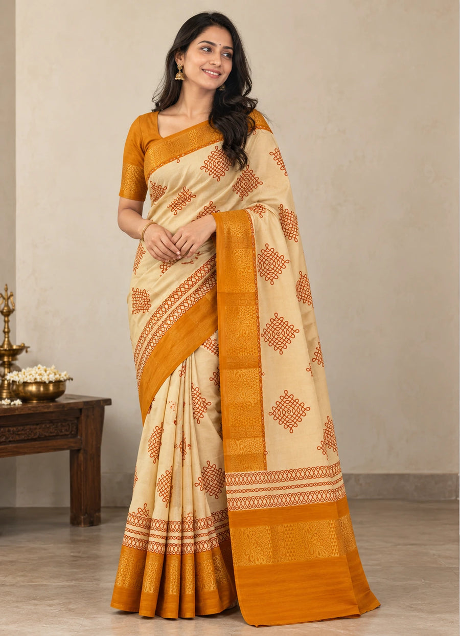 Kolam Cotton Sarees